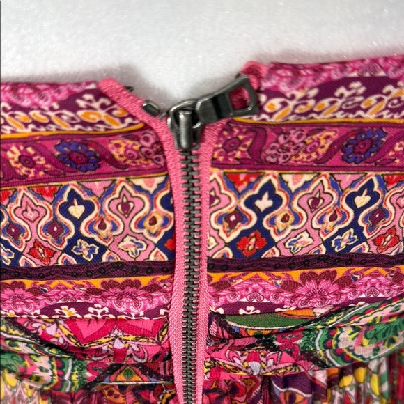 Alice + Olivia Despina Kaleidoscope Maxi Dress Size 0 Boho Pleated Festival Gown - Picture 10 of 10